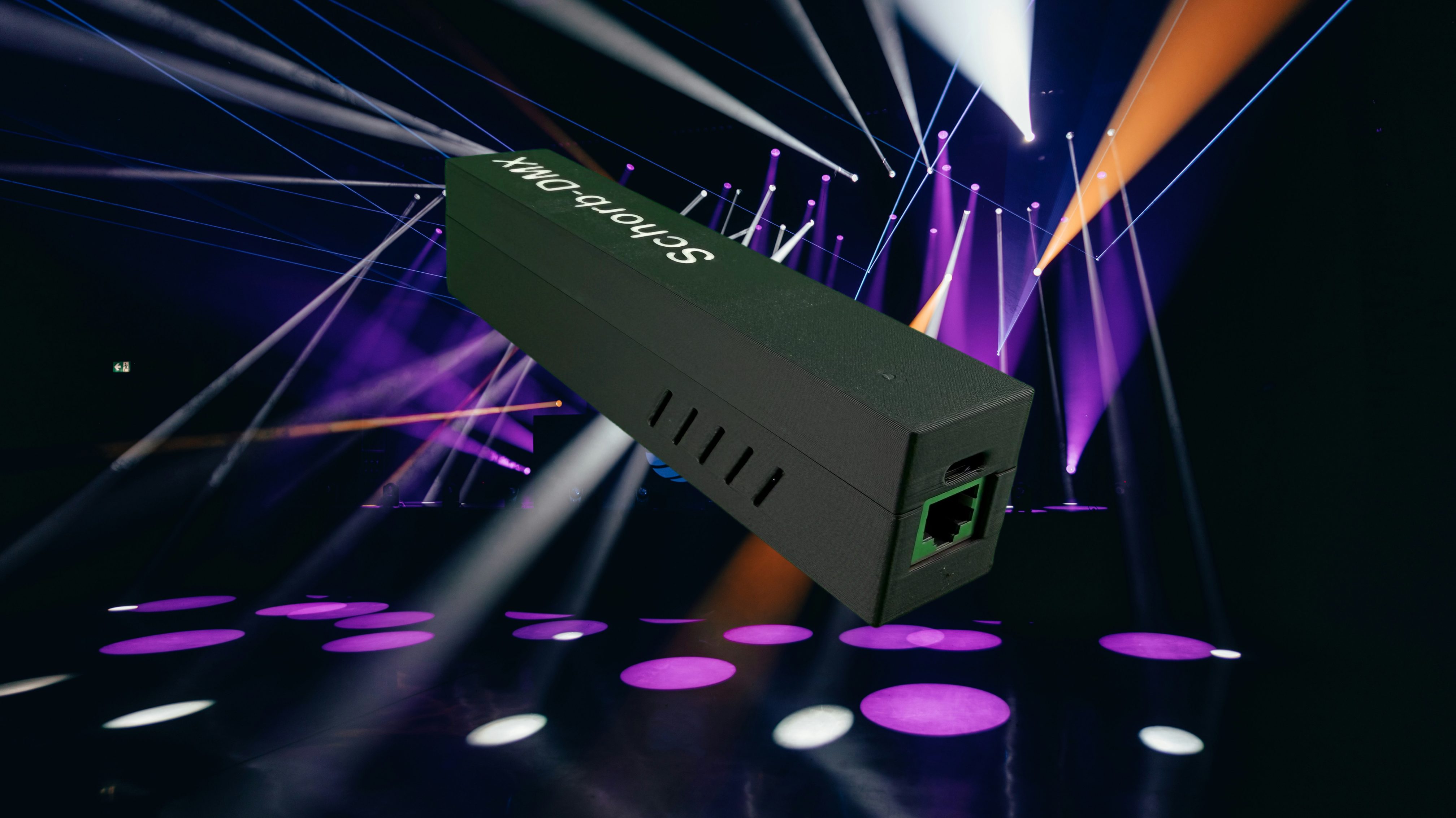 Schorb-DMX POE Controller mit Ethernet und USB-C